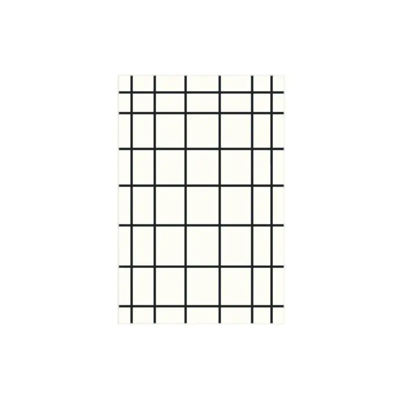 Color Irregular Plaid Pattern Area Carpet Rug