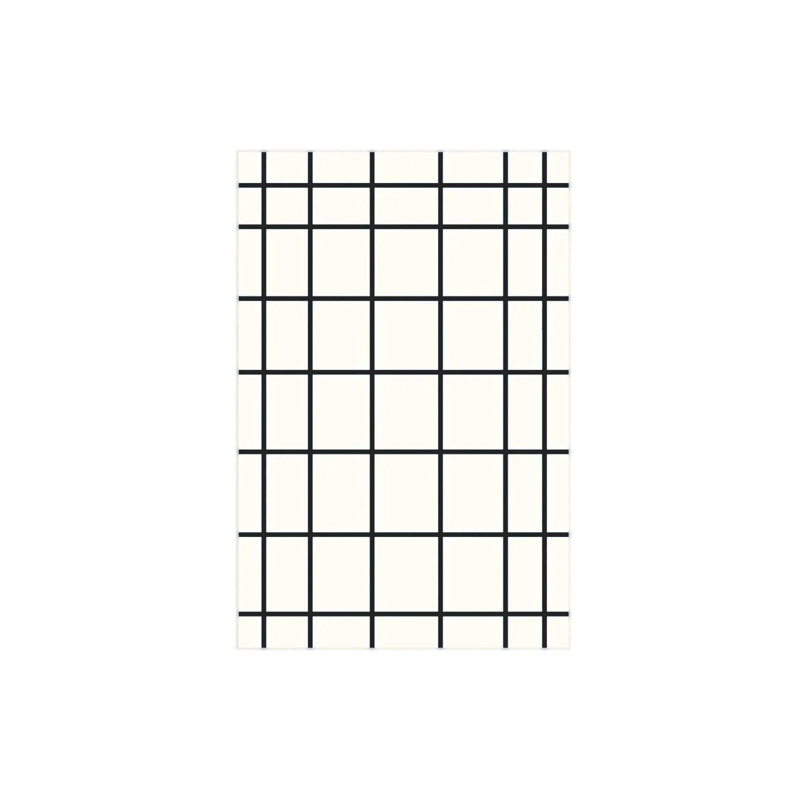 Color Irregular Plaid Pattern Area Carpet Rug -