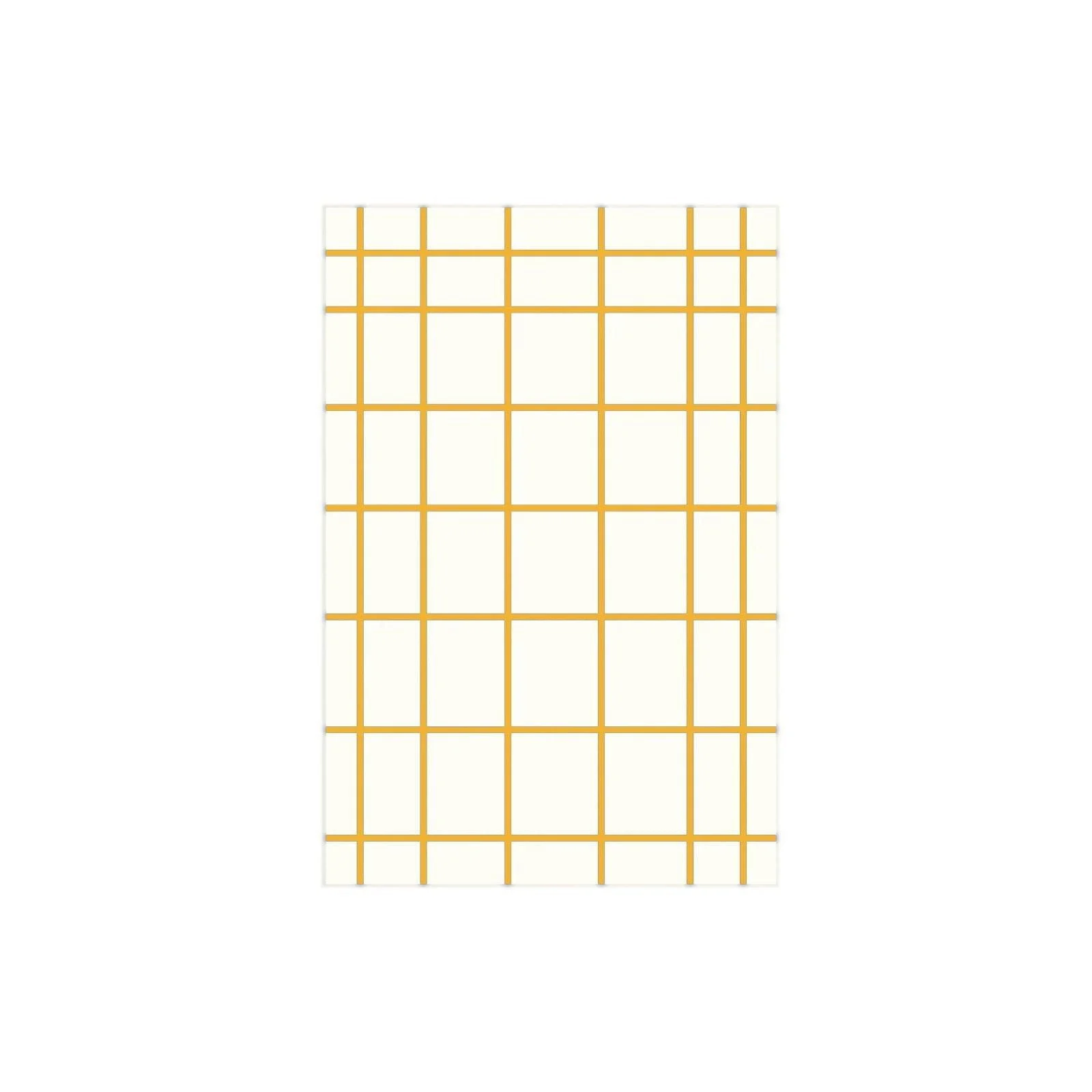Color Irregular Plaid Pattern Area Carpet Rug -