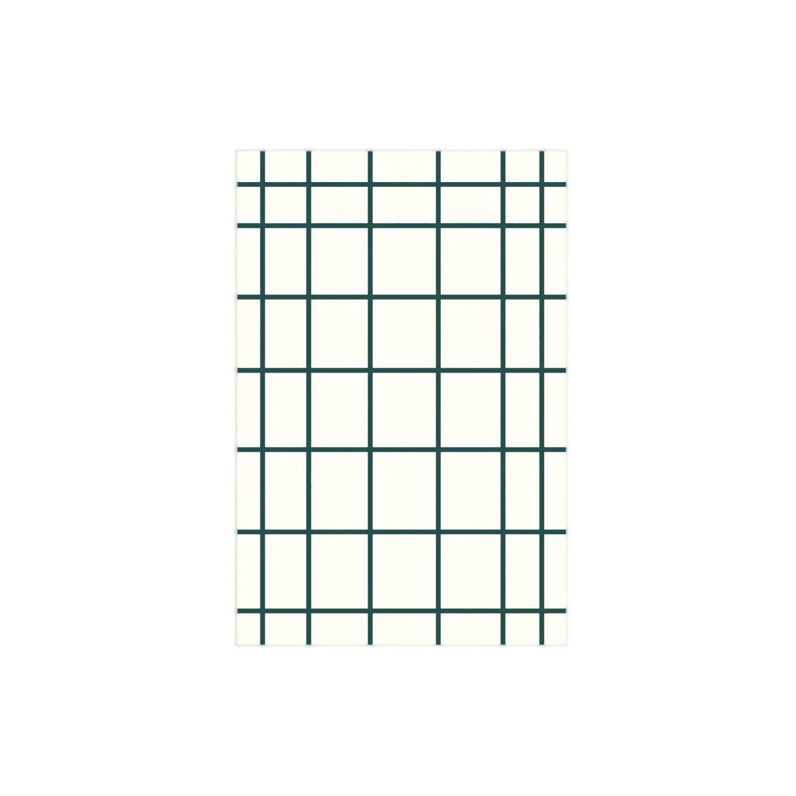 Color Irregular Plaid Pattern Area Carpet Rug -