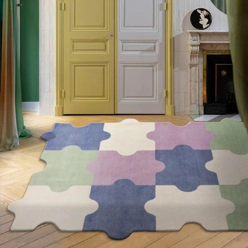 Color Puzzle Design Rug -