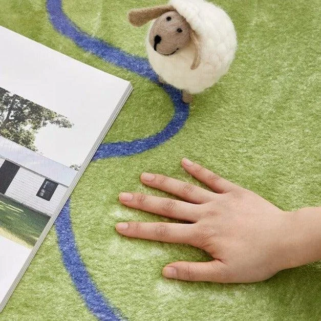 Color Puzzle Design Rug -