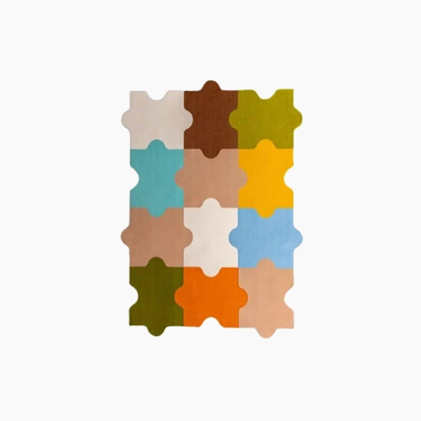 Color Puzzle Design Rug -