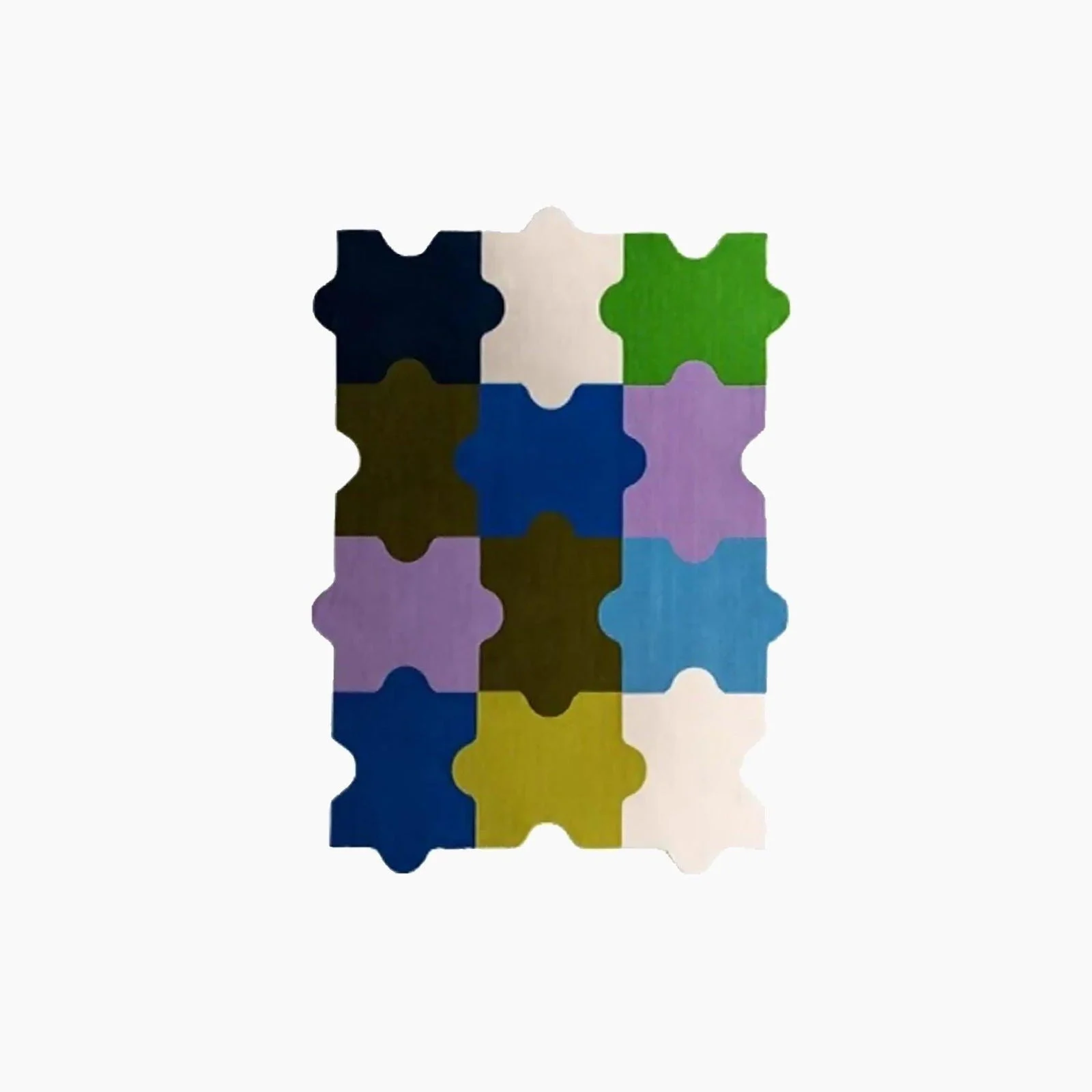 Color Puzzle Design Rug -