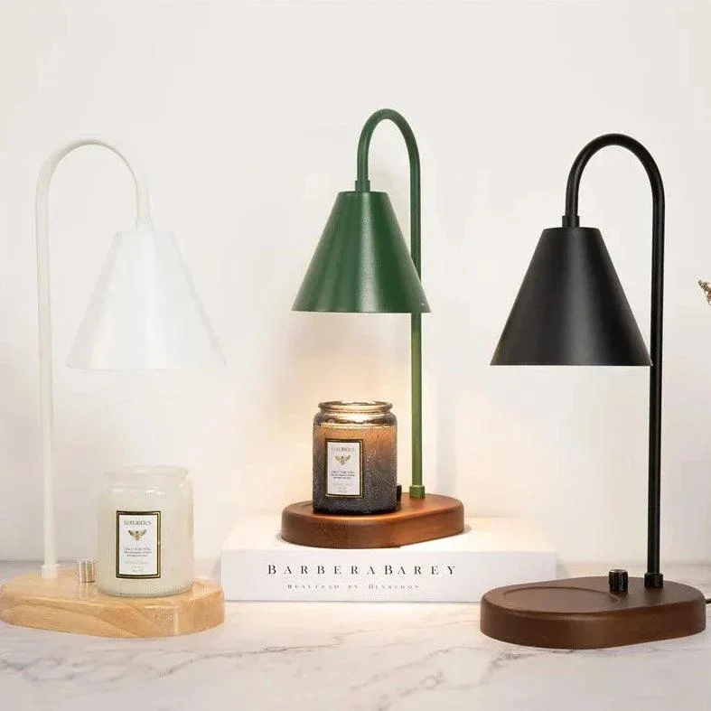 Color Sleek Bar with Wood Base Candle Warmer -