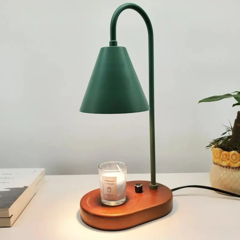 Color Sleek Bar with Wood Base Candle Warmer