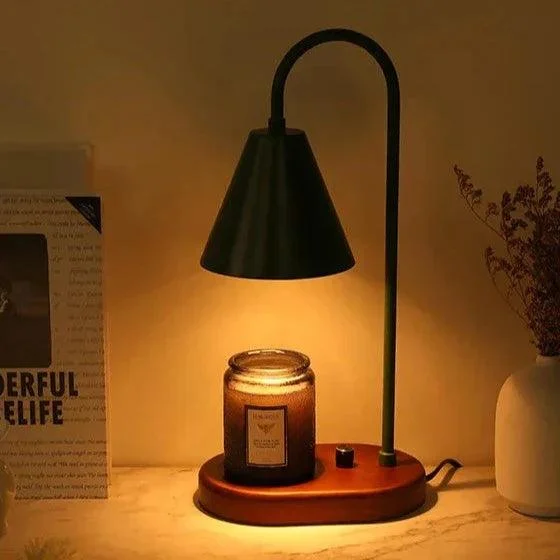 Color Sleek Bar with Wood Base Candle Warmer -