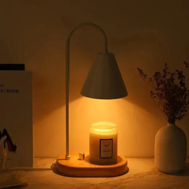 Color Sleek Bar with Wood Base Candle Warmer -