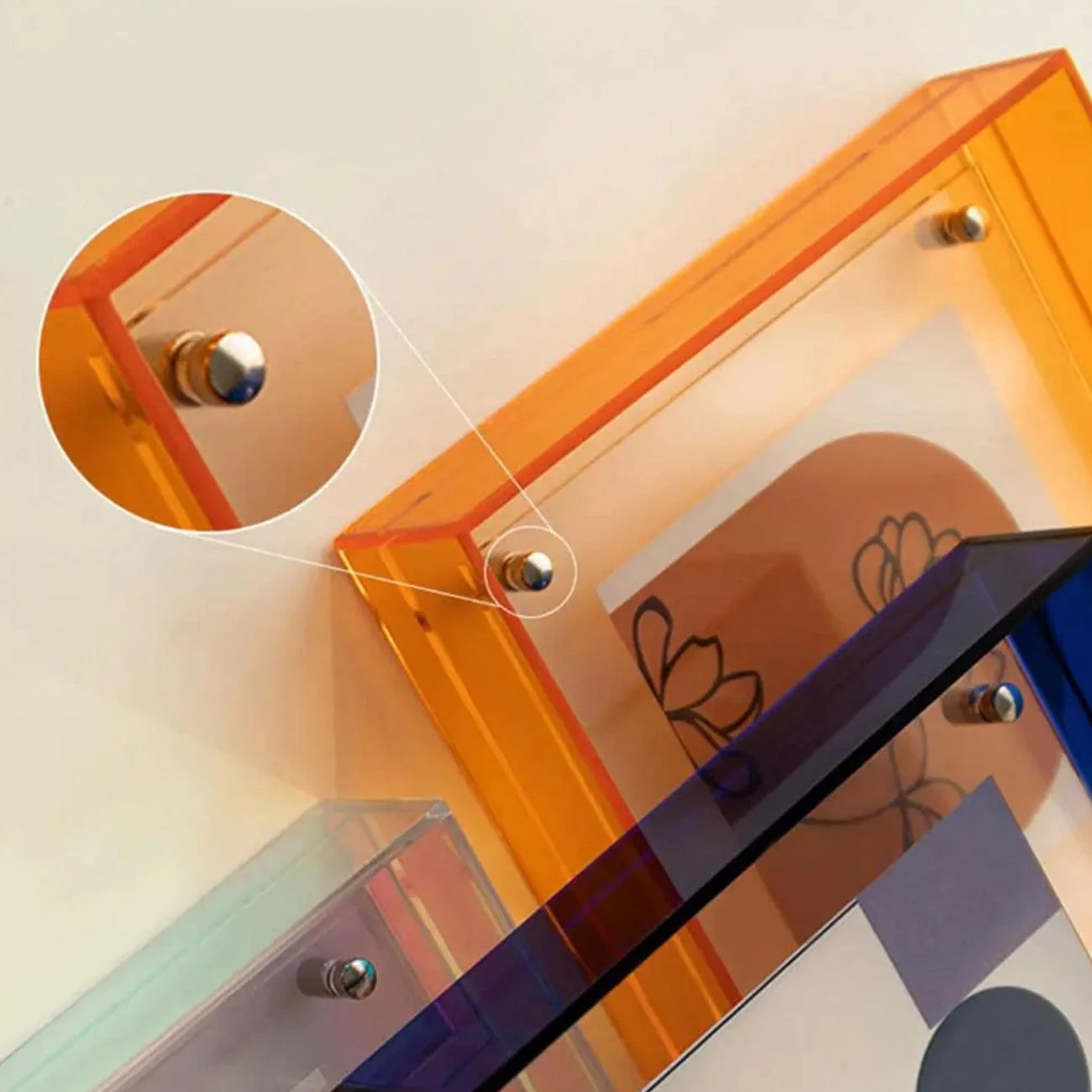 Colored Acrylic Photo Frame -