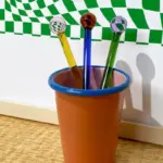 Colored Glass Mixing Spoon