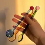 Colored Glass Mixing Spoon
