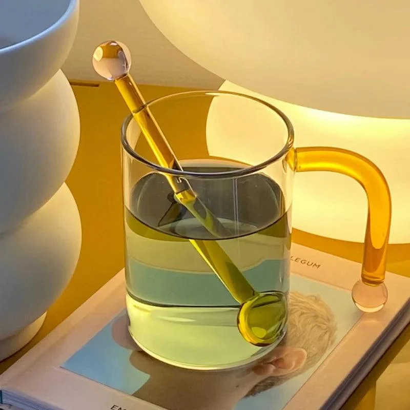 Colored Glass Mixing Spoon -