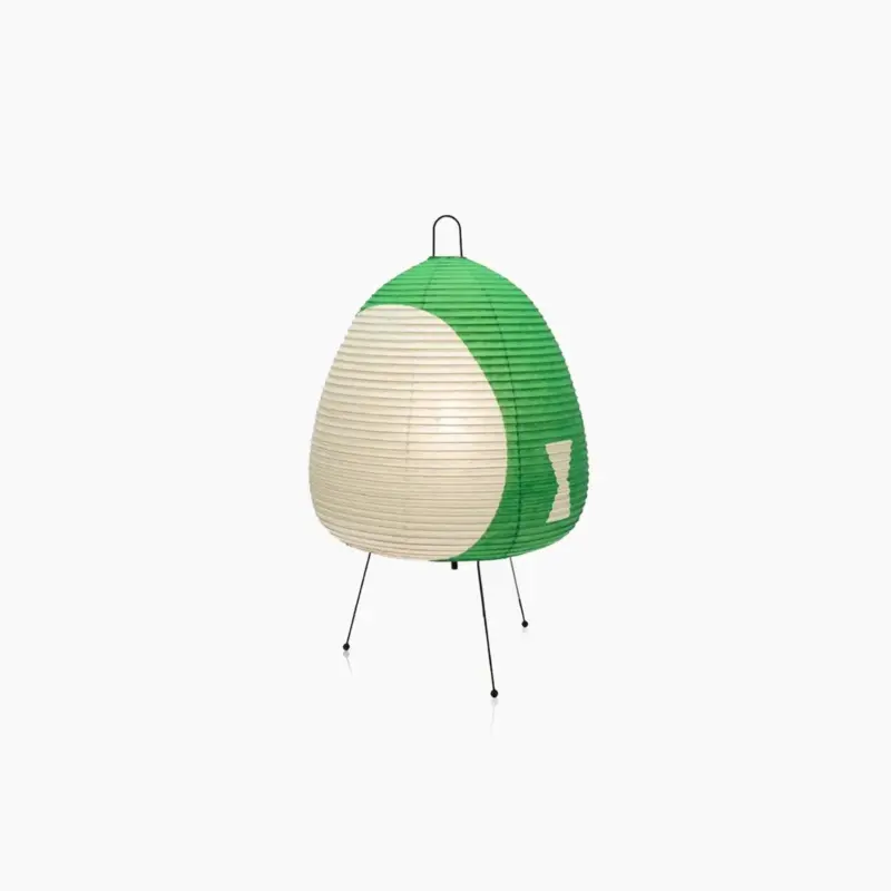 Colored Japanese Wabi Sabi Style Rice Paper Lantern Lamp