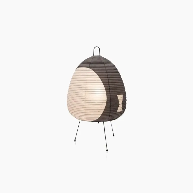 Colored Japanese Wabi Sabi Style Rice Paper Lantern Lamp