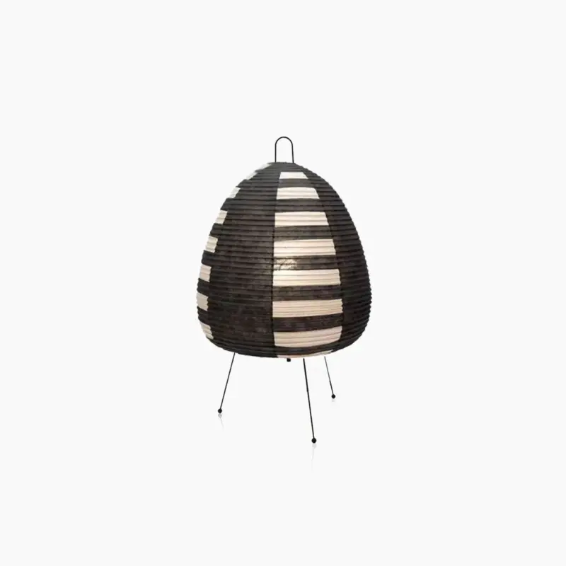 Colored Japanese Wabi Sabi Style Rice Paper Lantern Lamp