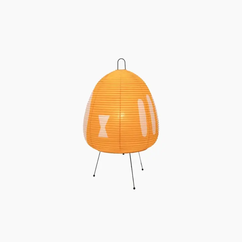Colored Japanese Wabi Sabi Style Rice Paper Lantern Lamp