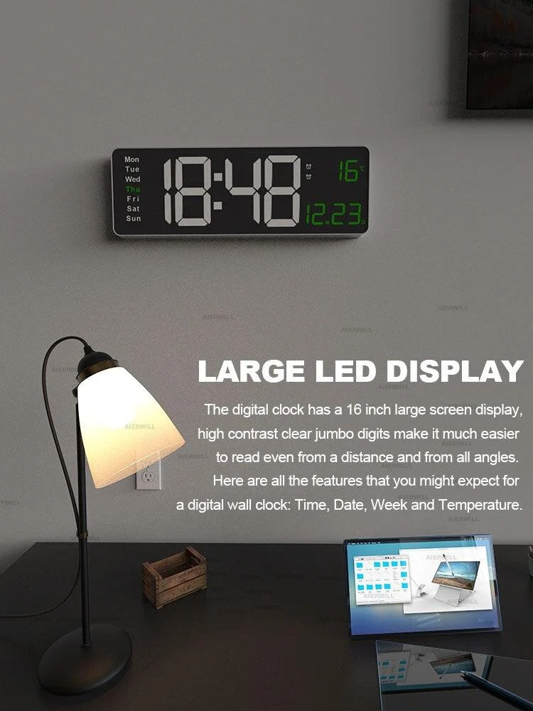 Colorful Acrylic Digital Clock - Bring color to your interior! -  - #tag1#