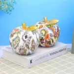 Colorful Apple Ornament tag1