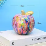 Colorful Apple Ornament tag1