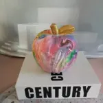 Colorful Apple Ornament tag1