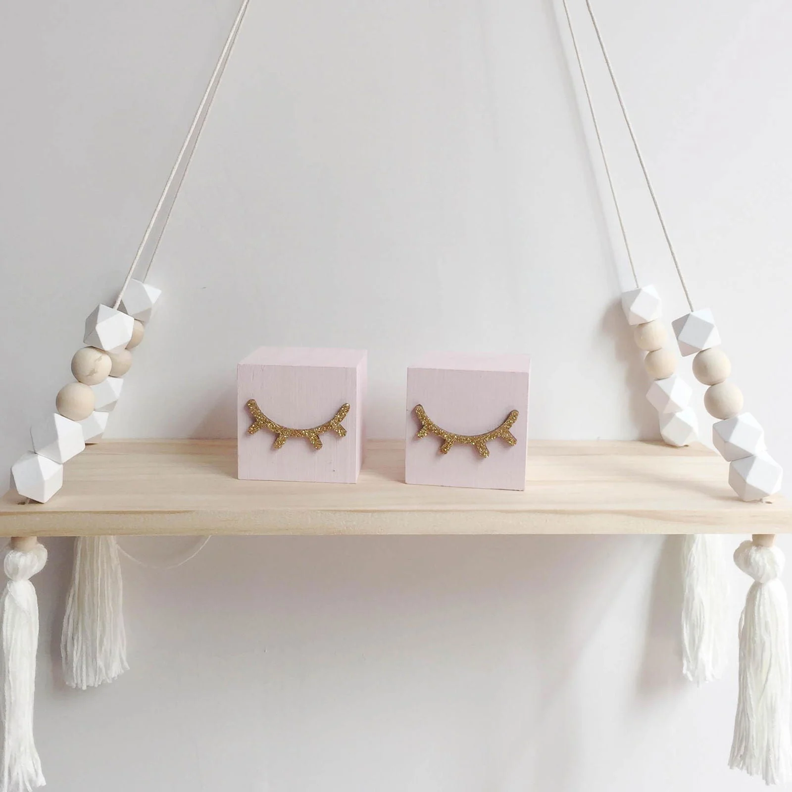 Colorful Beads Tassel Kids Room Wall Shelf -  - #tag1#