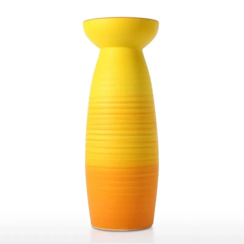 Colorful Ceramic Flower Vase Centerpiece Vivid Artistic Home Decor