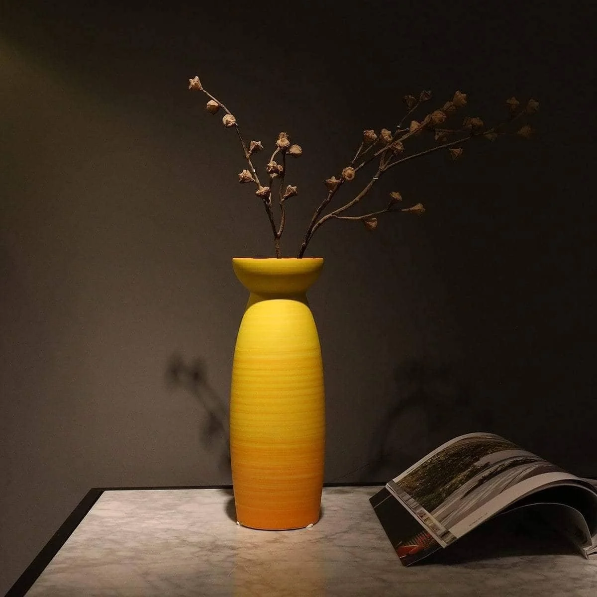 Colorful Ceramic Flower Vase Centerpiece - Vivid & Artistic Home Decor -