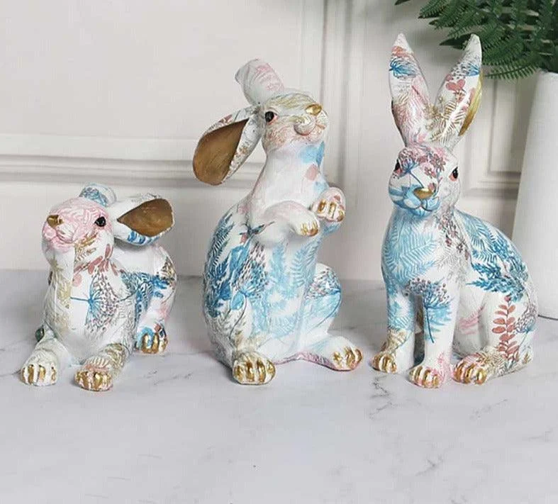 Colorful Creative Rabbit Figurines -