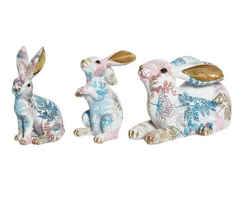 Colorful Creative Rabbit Figurines -