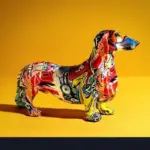 Colorful_Dachshund_Dog_Figurine_-_-4162796 Colorful Dachshund Dog Figurine