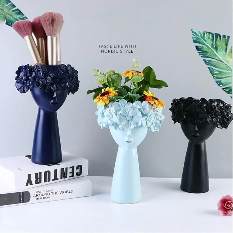 Colorful Flower Crown Vase -