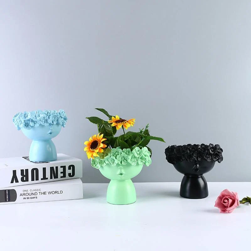 Colorful Flower Crown Vase -