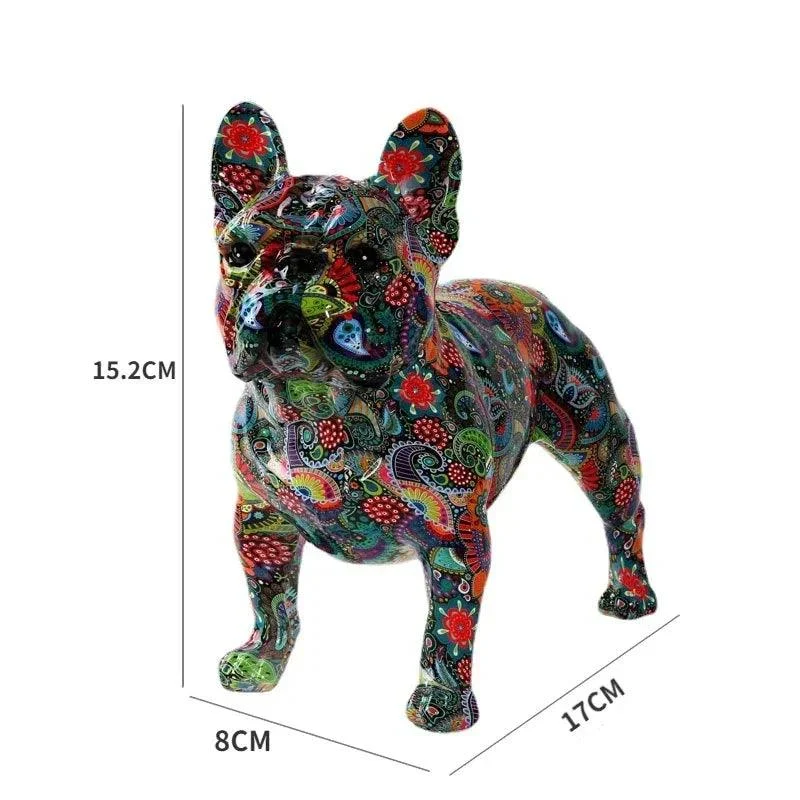 Colorful French Bulldog Sculpture -  - #tag1#
