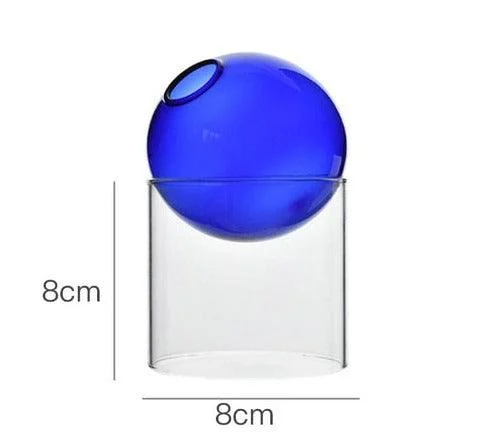 Colorful Glass Ball Vase -