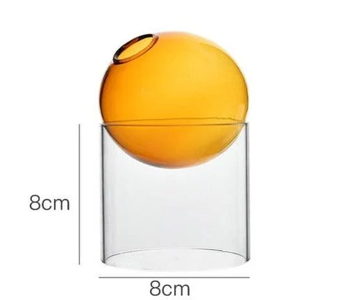 Colorful Glass Ball Vase -