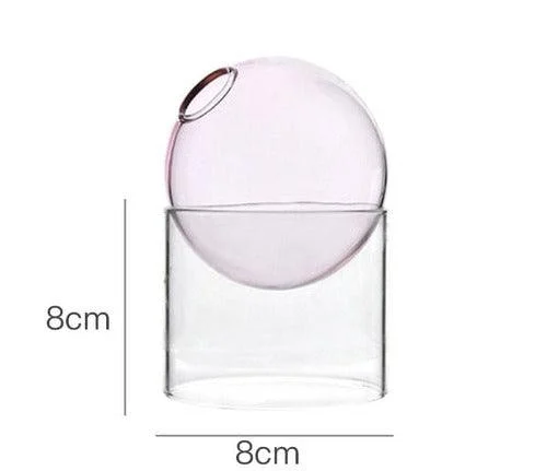 Colorful Glass Ball Vase -