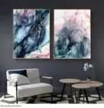 Colorful Ink Canvas Art tag1