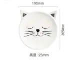 Colorful Kids Ceramic Owl Penguin Fox Plate