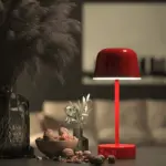 Colorful LED table lamp in retro design wireless USB tag1