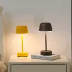 Colorful LED table lamp in retro design wireless USB tag1