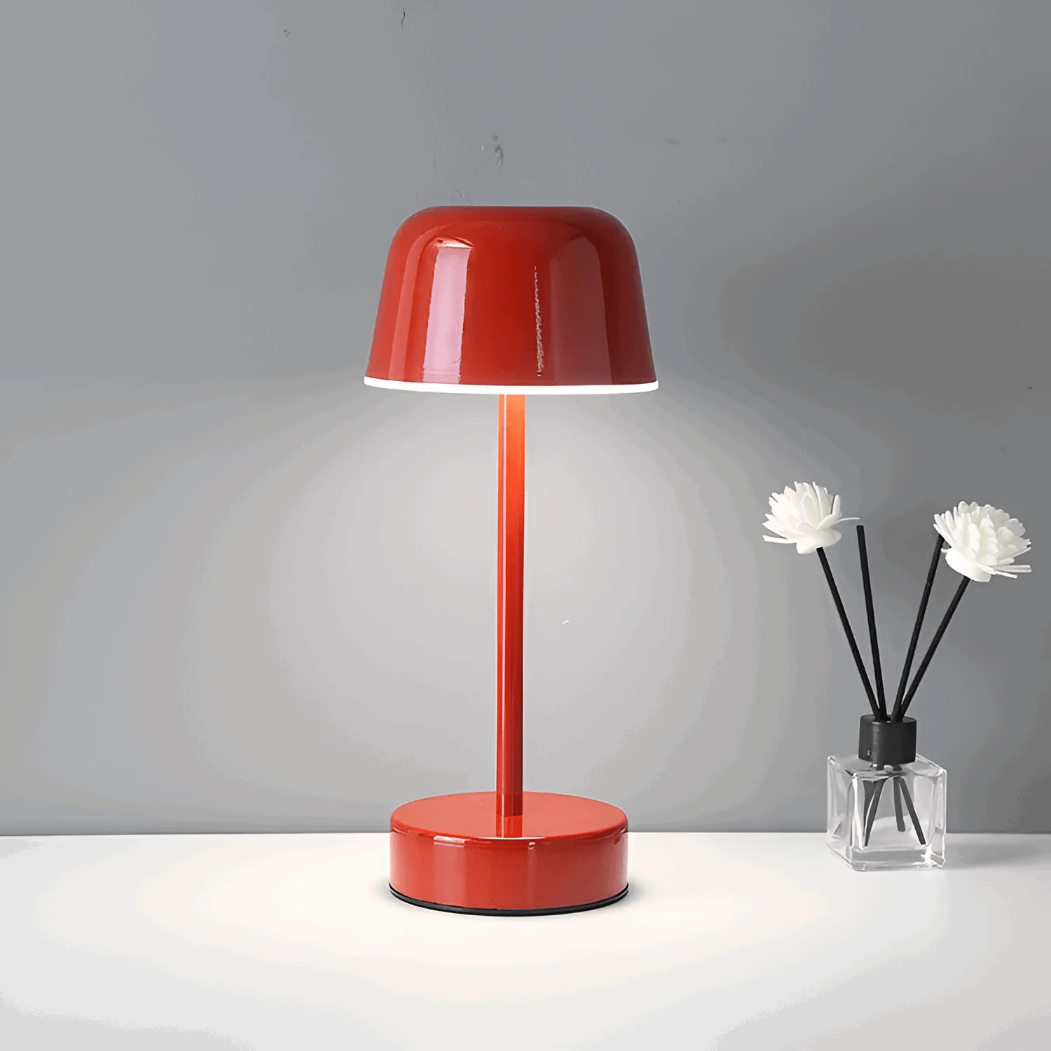 Colorful LED table lamp in retro design, wireless, USB -  - #tag1#