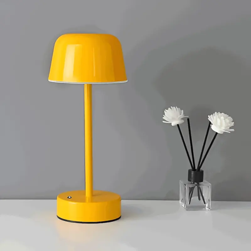 Colorful LED table lamp in retro design wireless USB tag1