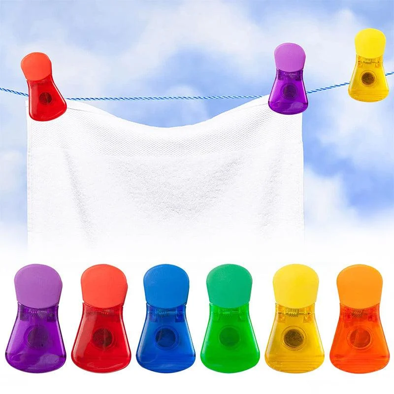 Colorful Magnetic Food Sealing Clips(6 pcs) -  - #tag1#
