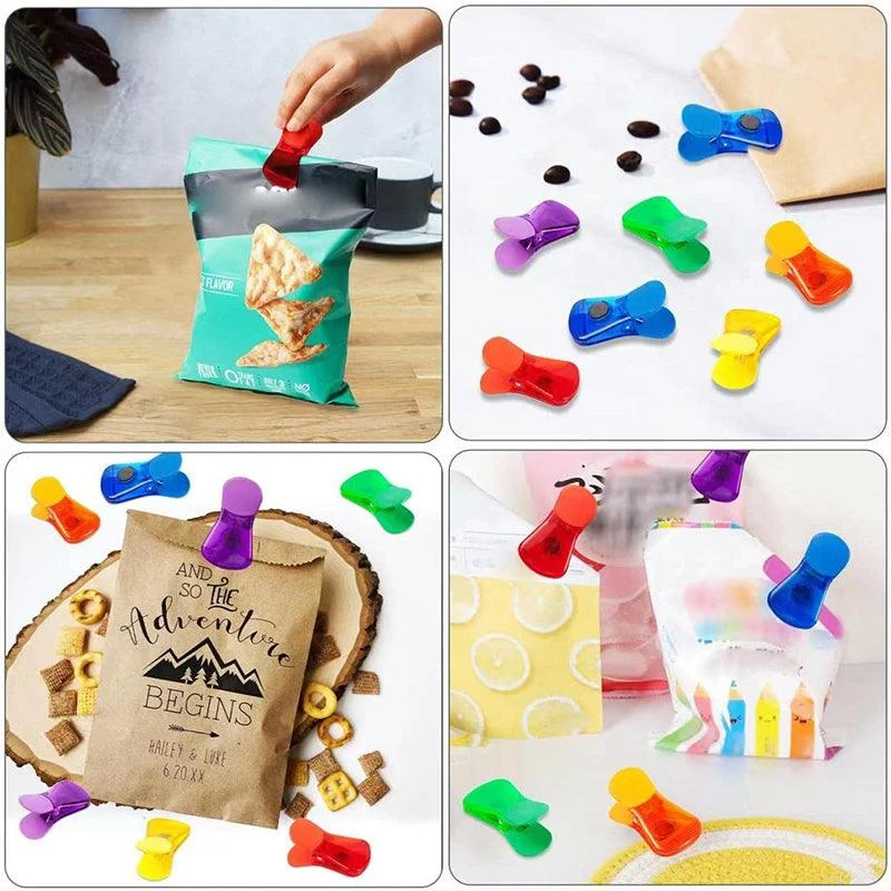 Colorful Magnetic Food Sealing Clips(6 pcs) -  - #tag1#