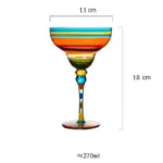 Colorful Margarita Wine Glasses