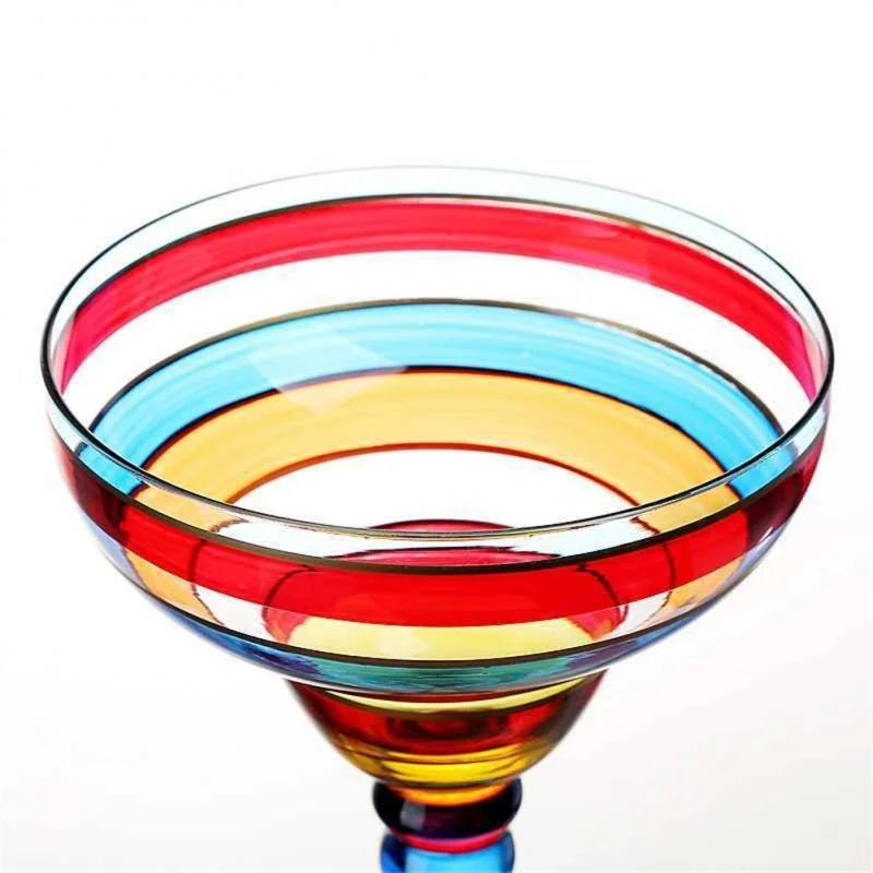 Colorful Margarita Wine Glasses -