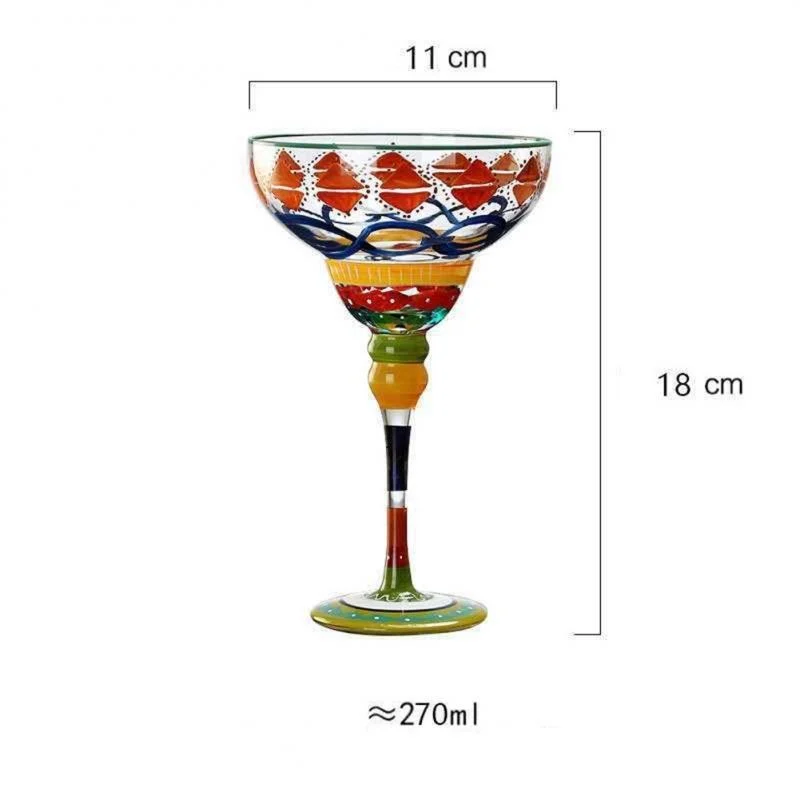 Colorful Margarita Wine Glasses -