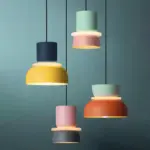 Colorful Modern Pendant Lamp LED Macaron Style tag1
