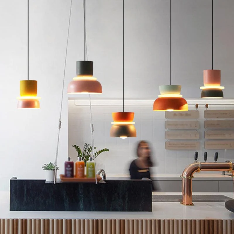 Colorful Modern Pendant Lamp LED Macaron Style -  - #tag1#
