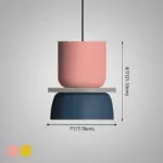 Colorful Modern Pendant Lamp LED Macaron Style tag1